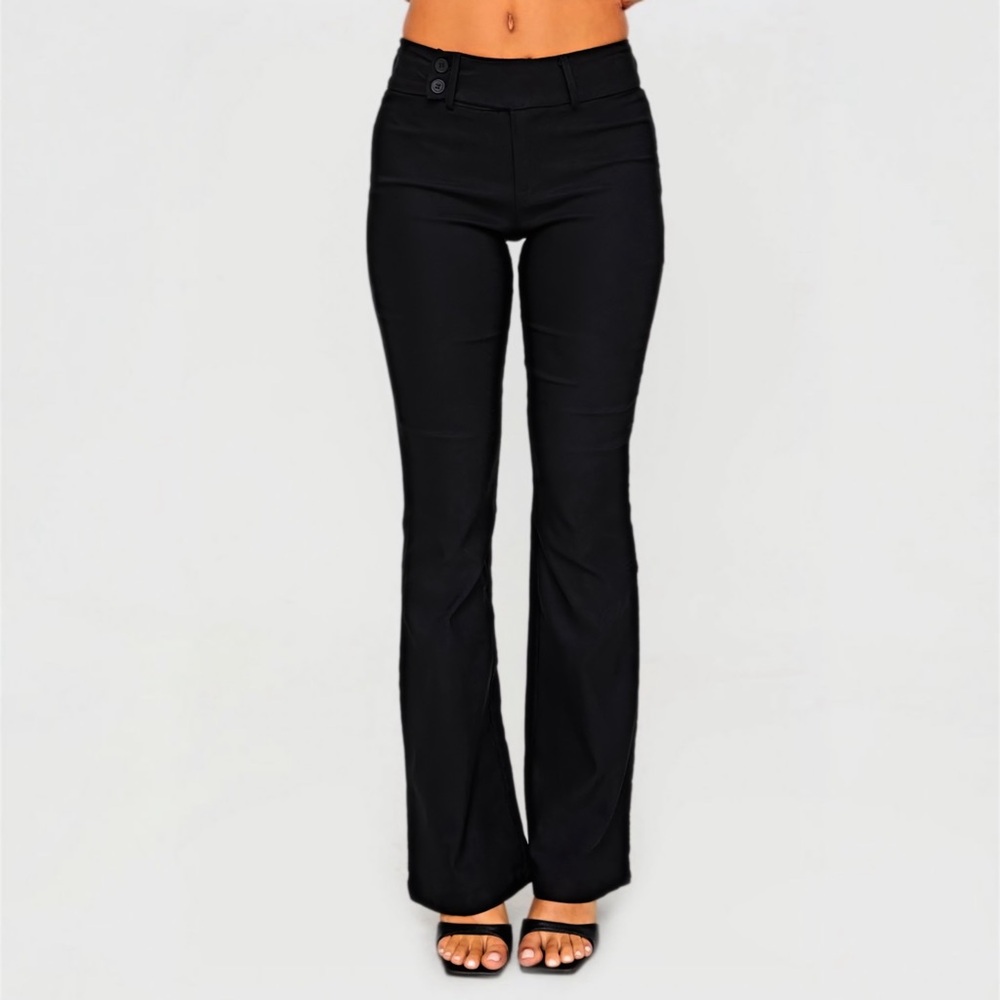 Princess Polly Kinkirk Flared Pants Black